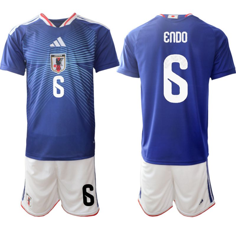 Men 2026 World Cup National Team Japan home blue #6 Soccer Jersey
